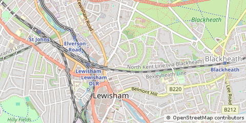 Map of Lewisham
