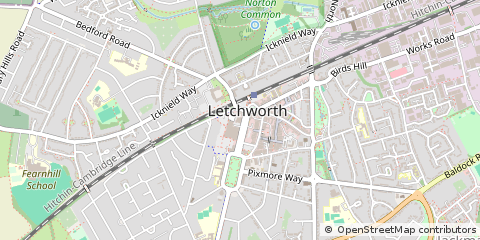 Map of Letchworth Garden City