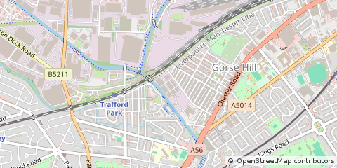 Map of Stretford, Manchester