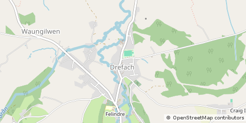 Map of Llandysul