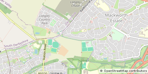 Map of Derby, Derbyshire