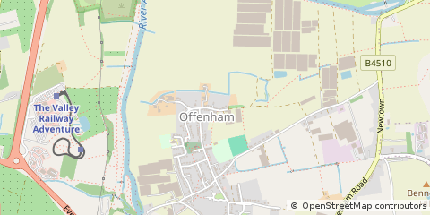 Map of Evesham, Worcestershire