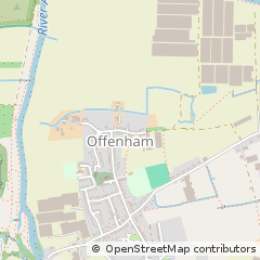 Map of Evesham, Worcestershire