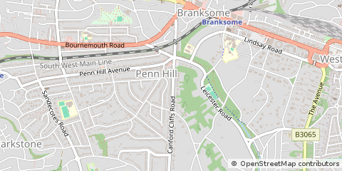 Map of Poole, Dorset