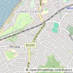 Map of Whitstable, Kent