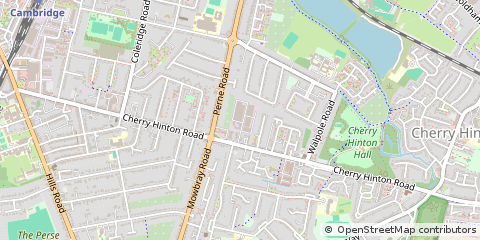 Map of Cambridge, Cambridgeshire