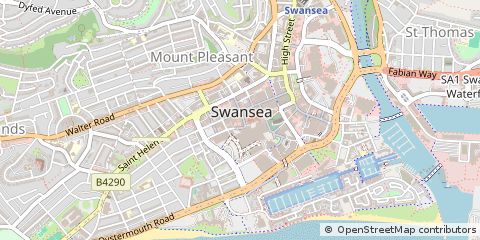 Map of Swansea