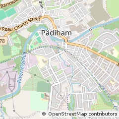 Map of Padiham, Lancashire
