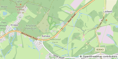 Map of Winchester, Hampshire
