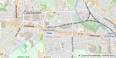 Map of Colchester