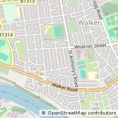 Map of Newcastle Upon Tyne