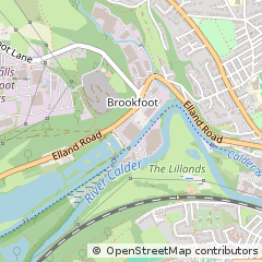 Map of Brighouse, West Yorkshire