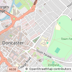 Map of Doncaster, South Yorkshire