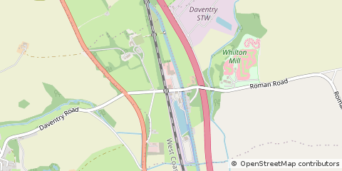 Map of Daventry, Northamptonshire