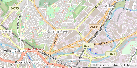 Map of Sheffield