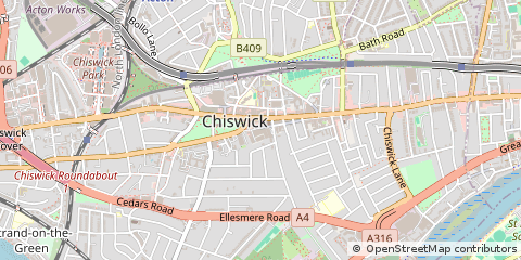 Map of Chiswick