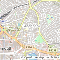 Map of Plymouth, Devon