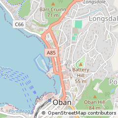 Map of Oban, Argyll