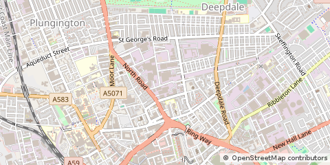 Map of Preston, Lancashire