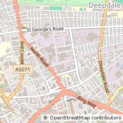 Map of Preston, Lancashire