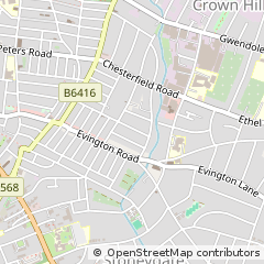 Map of Leicester