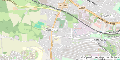 Map of Swansea