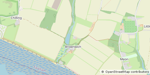 Map of Titchfield, Hampshire
