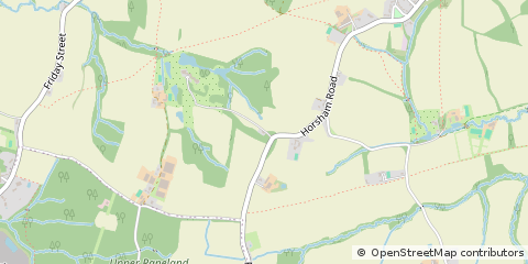 Map of Horsham Road, West Sussex