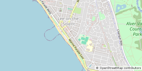 Map of LEE on the Solent, Hampshire