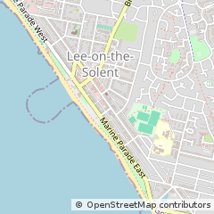 Map of LEE on the Solent, Hampshire