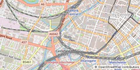 Map of Manchester, Greater Manchester
