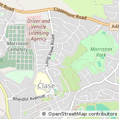 Map of Morriston, Swansea