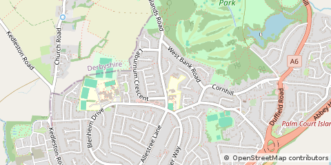 Map of Derby, Derbyshire