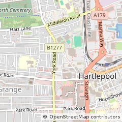Map of Hartlepool