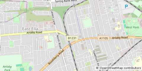 Map of Hull, East Yorkshire