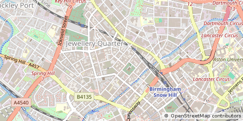 Map of Birmingham, West Midlands