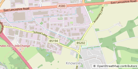 Map of Prescot