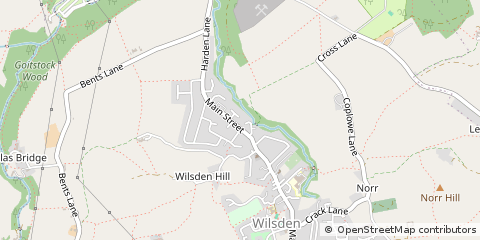 Map of Bradford, West Yorkshire
