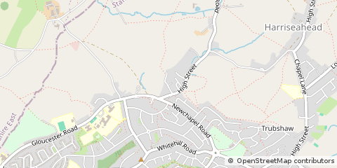 Map of Stoke on Trent, Staffs