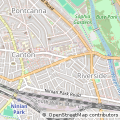 Map of Cardiff