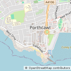 Map of Porthcawl, MID Glamorgan
