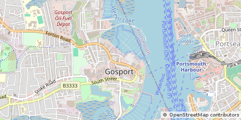 Map of Gosport, Hampshire