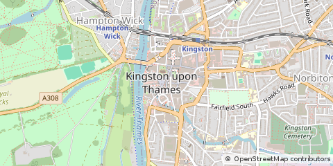 Map of Kingston Upon Thames