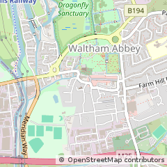 Map of Waltham Abbey, Essex