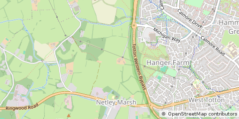 Map of Totton Southampton, Hampshire