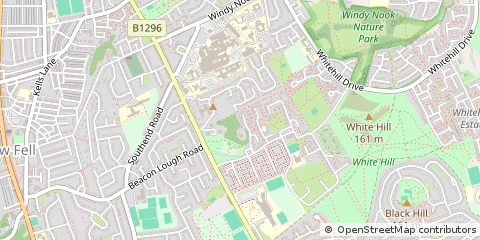Map of Gateshead, Tyne and Wear