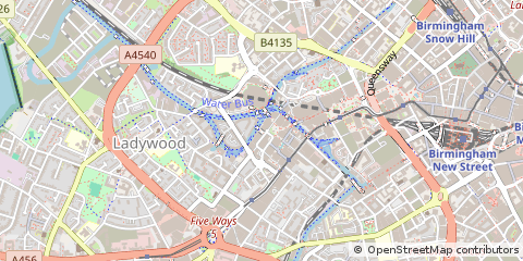 Map of Birmingham