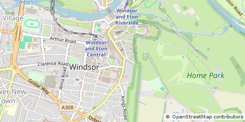 Map of Windsor, Berkshire