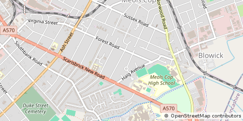Map of Southport