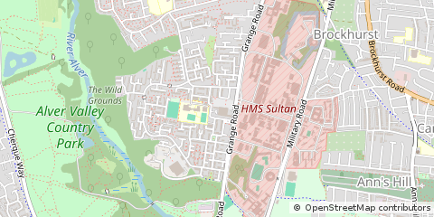 Map of Rowner, Gosport, Hants